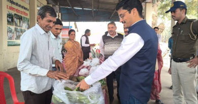 बुरहानपुर कृषि उपज मंडी में लगा ‘प्राकृतिक हाट बाजार'