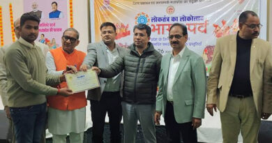 पशुपालन के क्षेत्र में वीरू ओझा मिला जिला स्तरीय सर्वोत्तम कृषक पुरस्कार