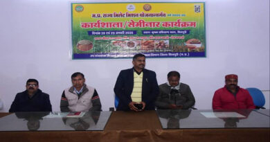 शिवपुरी की कार्यशाला में कृषकों को बताए “श्री अन्न” (मिलेट्स) के लाभ