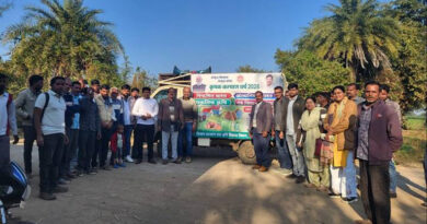 नरसिंहपुर जिले के विकास खंडों में पहुंच रहा कृषि रथ