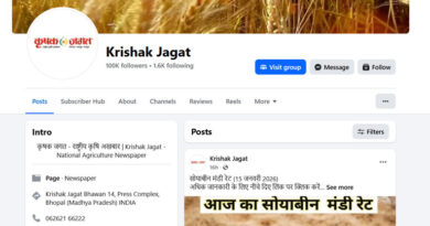 कृषक जगत के फेसबुक समर्थक एक लाख के पार
