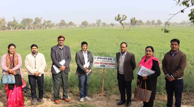 राजस्थान: एसकेआरएयू कुलगुरु ने किया कृषि विज्ञान केन्द्र, आबूसर तथा मंडावा कृषि महाविद्यालय का निरीक्षण, प्राकृतिक खेती मॉडल की सराहना की  