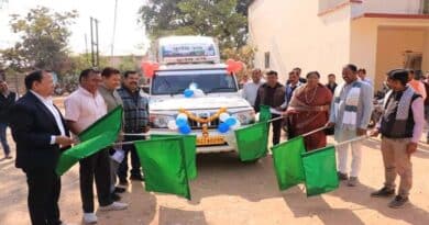 झाबुआ में मंत्री सुश्री निर्मला भूरिया ने कृषि रथ को किया रवाना