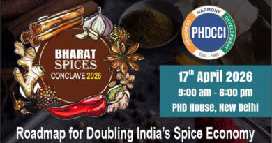 पीएचडीसीसीआई 17 अप्रैल को नई दिल्ली में ‘भारत स्पाइसेज़ कॉन्क्लेव 2026’ का आयोजन करेगा