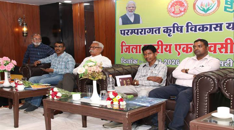 परंपरागत एवं प्राकृतिक खेती को बढ़ावा देने शहडोल में कार्यशाला संपन्न