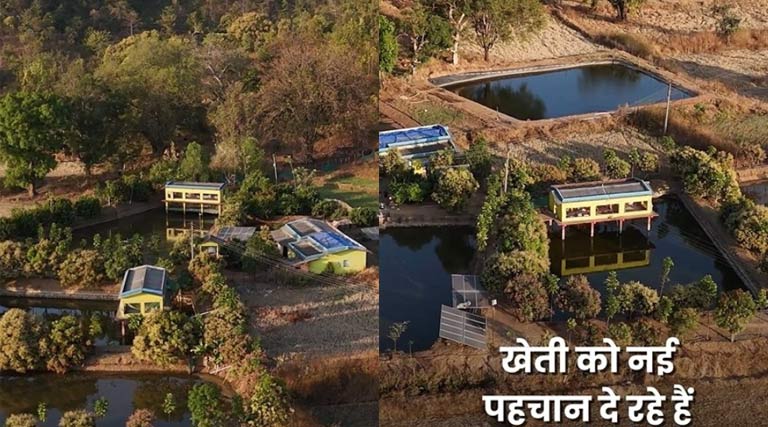 रायपुर : युवा किसान अंकित ने तालाब के ऊपर मुर्गी पालन कर खेती को और अधिक लाभकारी बनाया  