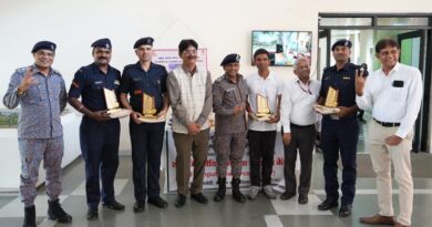 प्राकृतिक खेती सम्मेलन में किसानों का सम्मान