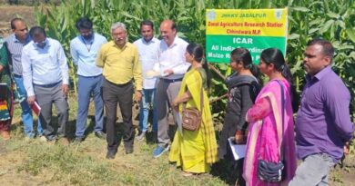 छिंदवाड़ा : संचालक विस्तार सेवाएं ने किया निरीक्षण