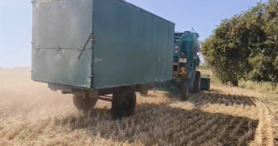 हार्वेस्टर मशीन से गेहूं कटाई के साथ बन रहा भूसा, नरवाई जलाने की जरूरत खत्म