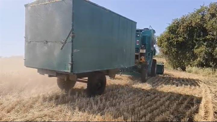 हार्वेस्टर मशीन से गेहूं कटाई के साथ बन रहा भूसा, नरवाई जलाने की जरूरत खत्म