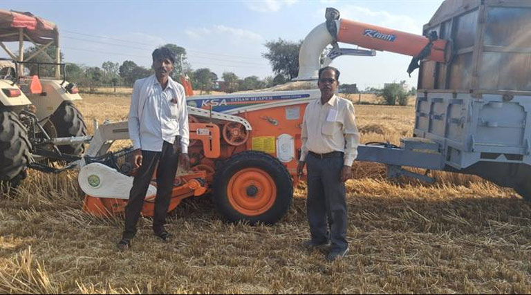 विदिशा: कृषक गजराज सिंह की स्ट्रॉ रीपर से बढ़ी कमाई, आज हजारों रुपए प्रति महीना हो रही अतिरिक्त आय