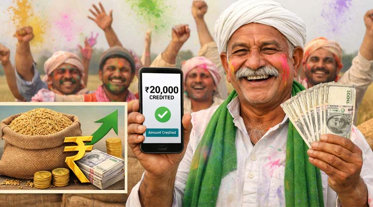 रायपुर: होली से पहले किसानों को बड़ी सौगात, खातों में पहुंची धान की अंतर राशि