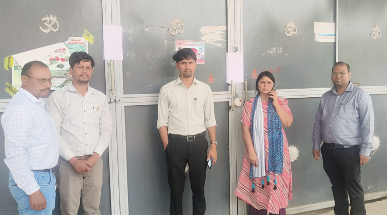 खरगोन: गैर अनुज्ञप्तिधारी व्यापारी का गोदाम हुआ सील