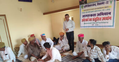 कृषि विज्ञान केंद्र पोकरण ने किया संतुलित उर्वरक उपयोग पर जागरूकता कार्यक्रम