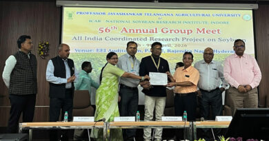 छत्तीसगढ़: IGKV रायपुर को मिला बेस्ट सोयाबीन रिसर्च सेंटर का राष्ट्रीय अवॉर्ड, हैदराबाद में टीम सम्मानित
