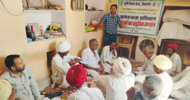 कृषि विज्ञान केंद्र पोकरण ने किया संतुलित उर्वरक उपयोग पर जागरूकता कार्यक्रम