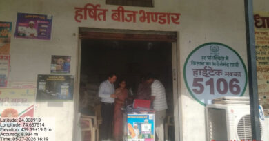 चित्तौड़गढ़: उर्वरक कालाबाजारी पर बड़ी कार्रवाई, एक विक्रेता का लाइसेंस निलंबित, 7 प्रतिष्ठानों को नोटिस
