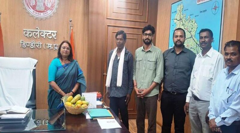 डिंडोरी: वाड़ी परियोजना के तहत तैयार किए आम कलेक्टर को भेंट किए