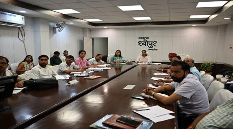 श्योपुर: कृषि उत्पादन आयुक्त की अध्यक्षता में एपीसी की बैठक आयोजित