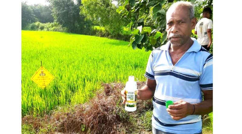 रायपुर : नैनो उर्वरक के उपयोग से धान उत्पादन में हुई वृद्धि, लागत में आई कमी - किसान निरंजन