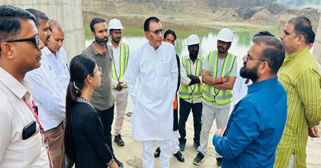 सुठालिया सिंचाई परियोजना का राज्यमंत्री पंवार ने लिया जायजा, बोले- ₹1,375 करोड़ की योजना से 49,800 हेक्टेयर खेती को मिलेगा पानी