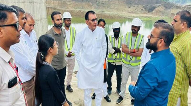 सुठालिया सिंचाई परियोजना का राज्यमंत्री पंवार ने लिया जायजा, बोले- ₹1,375 करोड़ की योजना से 49,800 हेक्टेयर खेती को मिलेगा पानी