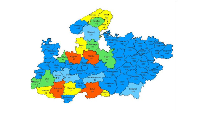 मध्यप्रदेश के 8 जिलों में अति भारी वर्षा का ऑरेंज अलर्ट जारी