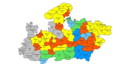 मध्यप्रदेश के 6 जिलों में भारी वर्षा का येलो अलर्ट जारी