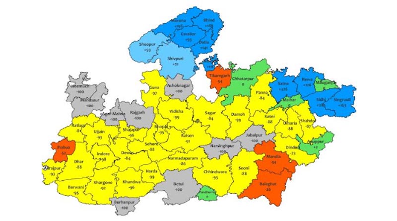 मुरैना जिले में अति भारी वर्षा का ऑरेंज अलर्ट जारी