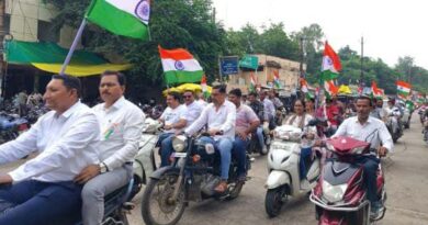 तिरंगा यात्रा में कृषि विभाग की भागीदारी