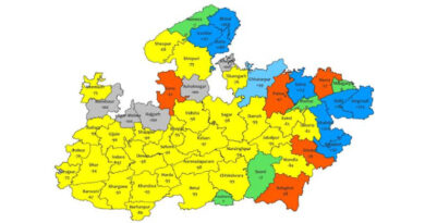 मध्यप्रदेश के 8 जिलों में भारी वर्षा की चेतावनी