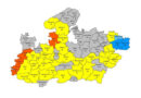 ग्वालियर, दतिया और निवाड़ी जिलों में भारी वर्षा की संभावना