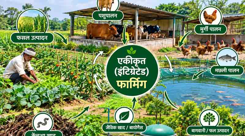 एकीकृत ( इंटिग्रेटेड ) फार्मिंग : जिसमें कभी घाटा नहीं होगा