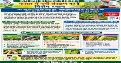 नीमच : किसान फसल में नमी संरक्षण पर दें विशेष ध्यान