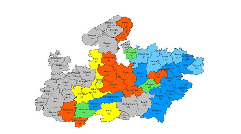 मध्यप्रदेश के 15 जिलों में भारी वर्षा का येलो अलर्ट जारी