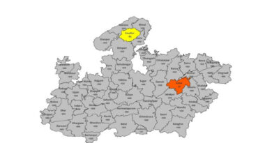 मध्यप्रदेश के कई जिलों में हल्की वर्षा / बौछारें पड़ने की संभावना