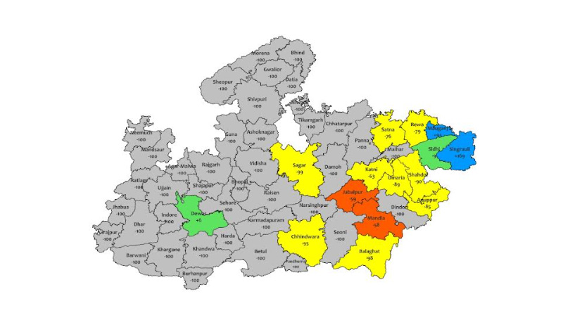 सीधी, रीवा और सतना जिलों में भारी वर्षा की संभावना