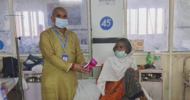 भारतीय रेडक्रॉस सोसायटी ने जिला अस्पताल के चतुर्थ तल के सभी वार्डों को लिया गोद