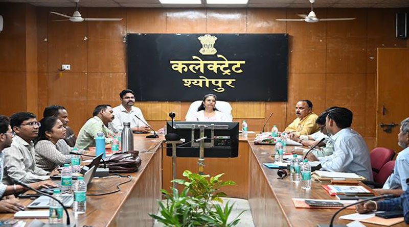 रबी सीजन के लिए सिंचाई हेतु किसानों को पर्याप्त पानी उपलब्ध कराएं : कलेक्टर श्योपुर