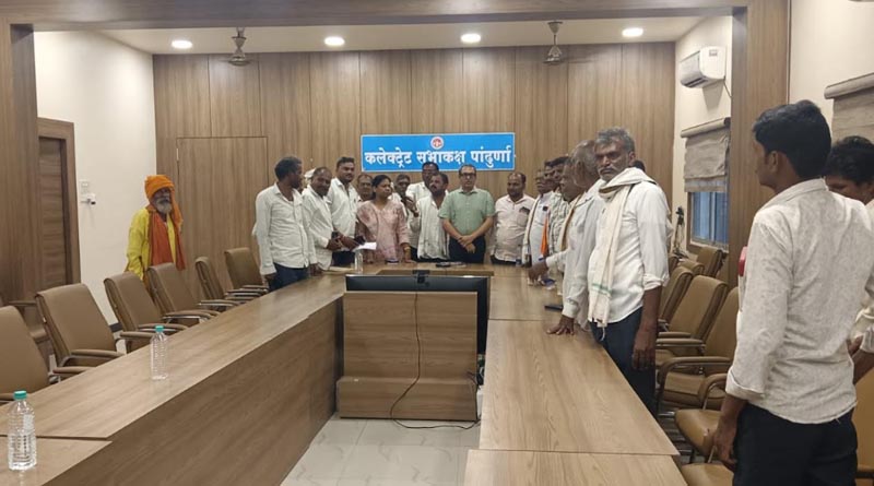 पांढुर्ना जिले को सूखाग्रस्त घोषित करने के लिए कलेक्टर से फिर मिले किसान