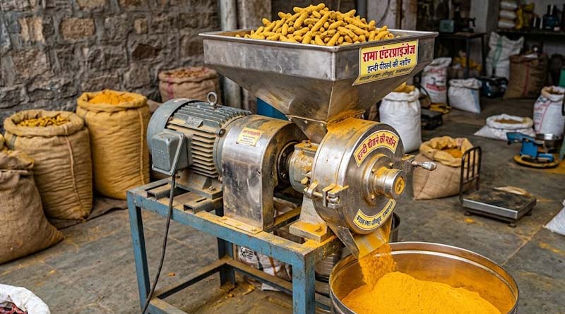 हल्दी काटने के लिए बनी बिना बिजली चलने वाली मशीन, 1 घंटे में 38 किलो तक काटेगी हल्दी