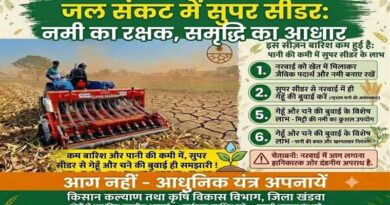 खेतों में नरवाई न जलाएं, सुपर सीडर और मल्चर से करें फसल अवशेषों का प्रबंधन;  कृषि विभाग ने किसानों के लिए जारी की एडवाइजरी  
